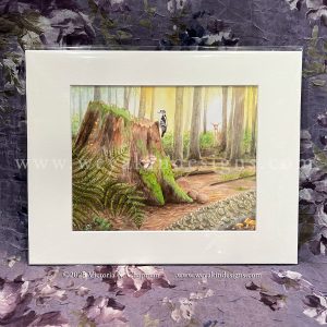 "Life Among Decay" Original Signed Art Print, Matted (8x10" matted to 11x14")